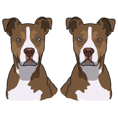 Pitsky Dog Decal, Dog Lover Decor Vinyl Sticker